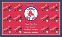 TeamsBanner Rapid Red Sox Baseball Team Banner Example