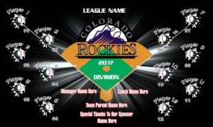 TeamsBanner Rapid Rockies Baseball Team Banner Example