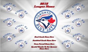 Blue Jays Rapid Team Baseball Banner Toronto Blue Jays baseball banner