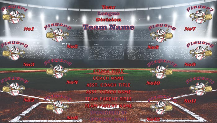 Any Team Design Your Own Team Baseball Banner , MLB Banners