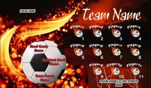 Soccer Any TEAM Name BANNER Rapid Soccer Banner Design