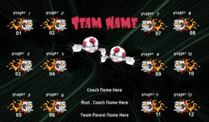 Soccer Any TEAM Name BANNER Rapid Soccer Banner Design