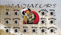 Gladiators Soccer Team Banner - AYSO Gladiators Banner - TeamsBanner
