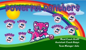 Panthers Custom Soccer Banner Examples - AYSO Panthers Banner - TeamsBanner