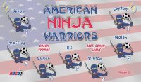 Ninjas Custom Soccer Banner Examples - AYSO Ninjas Banner - TeamsBanner