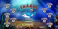 Sharks Custom Soccer Banner Examples - AYSO Sharks Banner - TeamsBanner