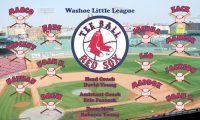 Boston Red Sox Baseball Banner Custom Designed Team Baseball Banner , MLB Banners, Boston Red Sox Baseball Banner Custom Designed Team Baseball Banners